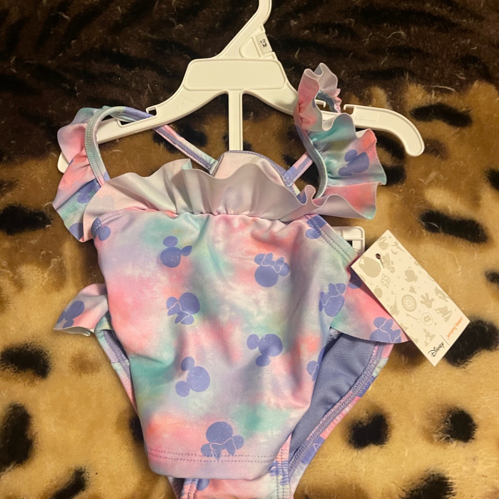 Jumping Beans Colorful Kids Bikini with Ruffles